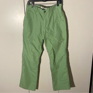 Mountain Khakis Broadway Fit Poplin Pants in Light Green Sz 32x30